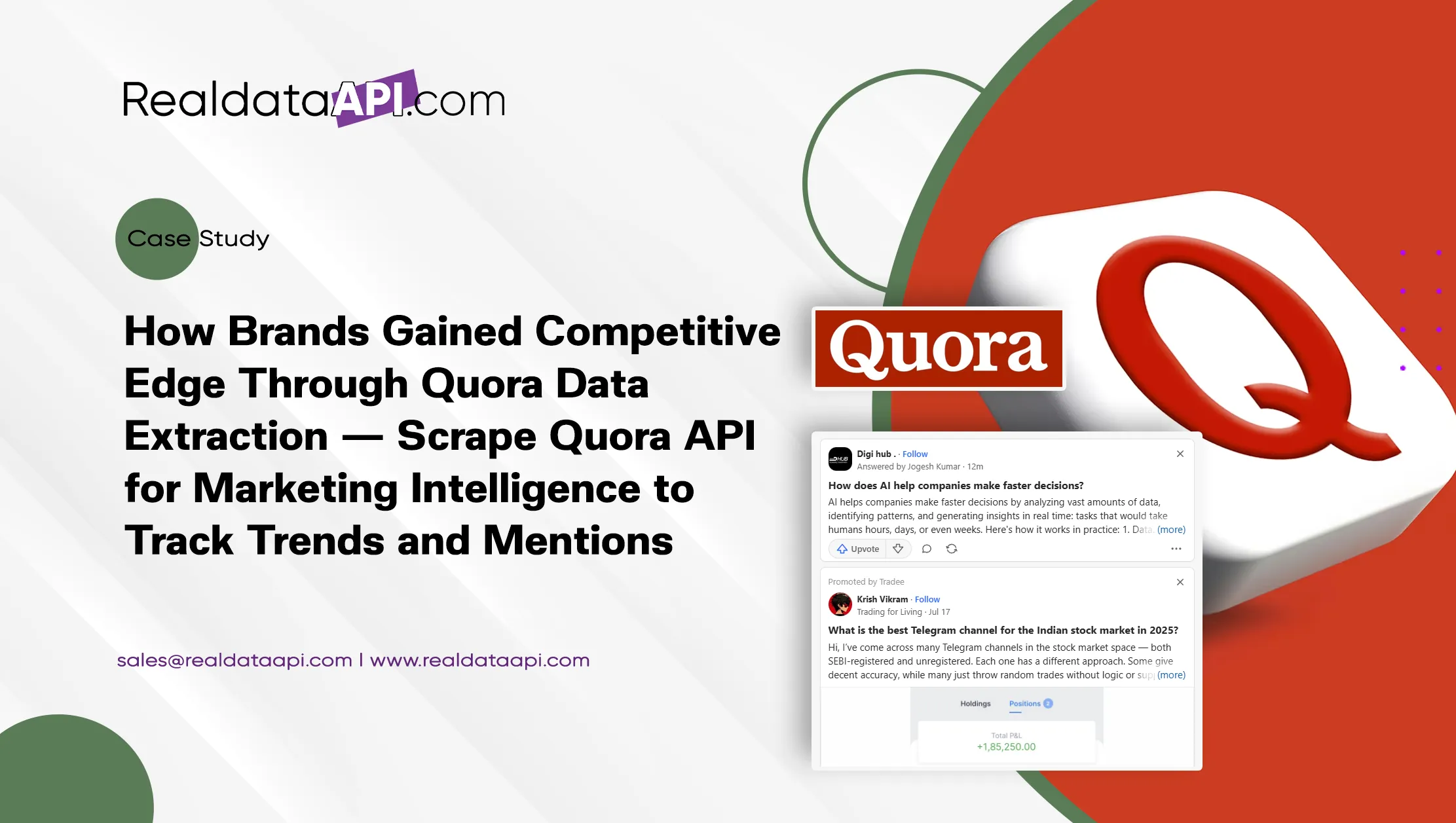 How Brands Gained Competitive Edge Through Quora Data Extraction — Scrape Quora API for Marketing Intelligence to Track Trends and Mentions